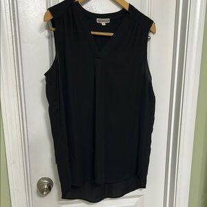 Pleione Black Sleeveless Top size large